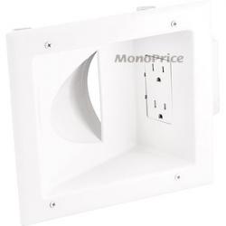 Monoprice, Inc. Low Voltage Media Wall Plate W- Duplex