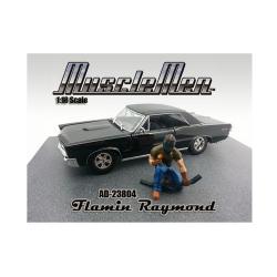 Musclemen Flamin Raymond Figure For 1:18 Scale Diecast Car Models By American Diorama 23804