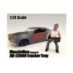 Musclemen Trucker Troy Figure For 1:24 Scale Models By American Diorama 23999