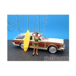 Surfer Jodi Figure For 1:24 Diecast Model Cars By American Diorama 23911