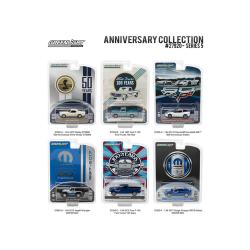 Anniversary Collection 50th Anniv Shelby - Corvette Z06 60th Anniv - Ford Trucks 100 Years - Mopar 80th Series 5, 6pc Diecast Car Set 1-64 Diecast Model Cars By Greenlight 27920