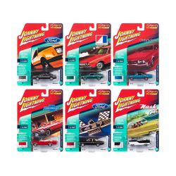 Classic Gold 2018 Release 2 Set B Of 6 Cars 1-64 Diecast Models By Johnny Lightning Jlcg014b