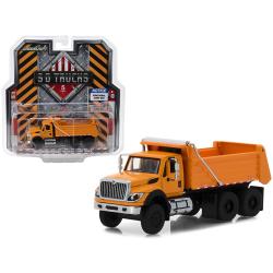 2018 International Workstar Construction Dump Truck Orange S.d. Trucks Series 5 1-64 Diecast Model By Greenlight 45050a