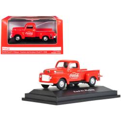1948 Ford F1 Pickup Truck Coca-cola Red 1-72 Diecast Model Car By Motorcity Classics 472001