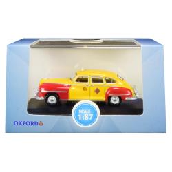 1946-1948 Desoto Suburban Yellow And Red San Francisco Taxi The Godfather Movie 1-87 (ho) Scale Diecast Model Car By Oxford Diecast 87ds46002