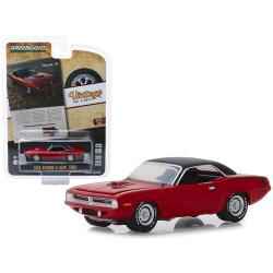 1970 Plymouth Hemi Barracuda Red With Black Top Hello, New People. We Have A New Car For You Vintage Ad Cars Series 1 1-64 Diecast Model Car By Greenlight 39020c