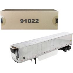 53' Reefer Refrigerated Van Trailer Chrome Transport Series 1-50 Diecast Model By Diecast Masters 91022